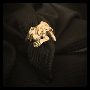 Sterling Silver Frog ring